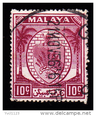 MALAYA Negri Sembilan - Scott #46 Coat Of Arms / Used Stamp - Negri Sembilan
