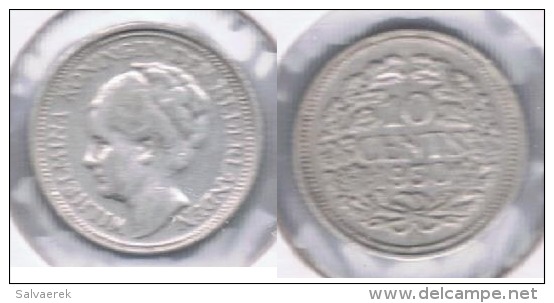 HOLANDA 10 CENTS GULDEN 1930 PLATA SILVER S - 1948-1980 : Juliana