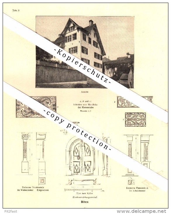 Photographien  / Ansichten , 1919 , Bilten, Elm Und Matt , Prospekt , Fotos , Architektur !!! - Bilten