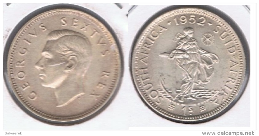 SUDAFRICA SCHILLING 1952 PLATA SILVER S - Sudáfrica