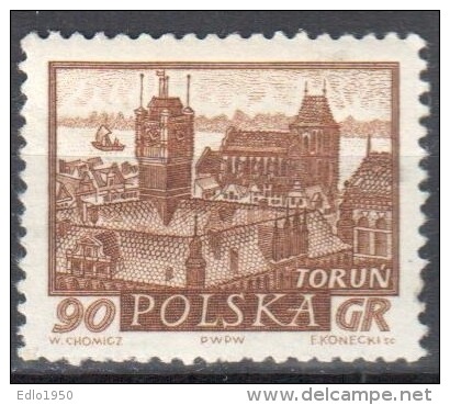 Poland 1961 - Historic Towns -  Mi 1229 - MNH (**) - Nuevos