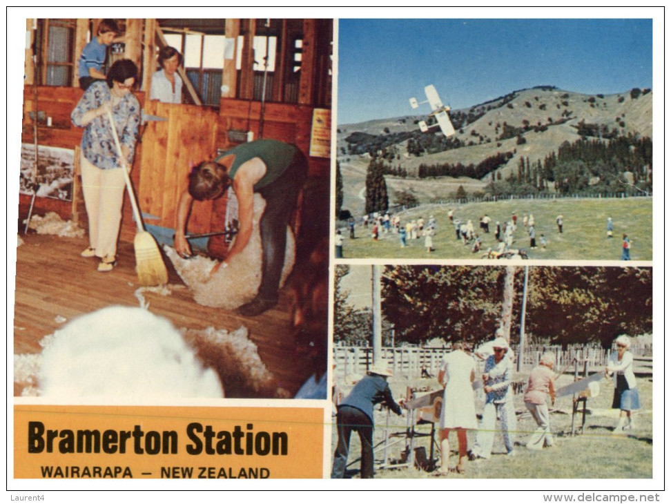 (451) New Zealand - Bremerton Station Sheep Shearing + Aircraft Display - Autres & Non Classés