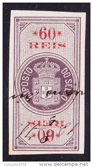 IMPOSTO DO SELLO - 60 REIS - " COR " . 2 - Used Stamps