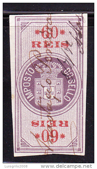 IMPOSTO DO SELLO - 60 REIS - " COR " . 3 - Used Stamps