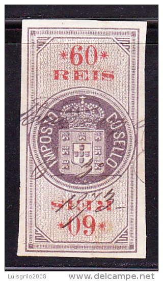 IMPOSTO DO SELLO - 60 REIS - " COR " . 4 - Used Stamps