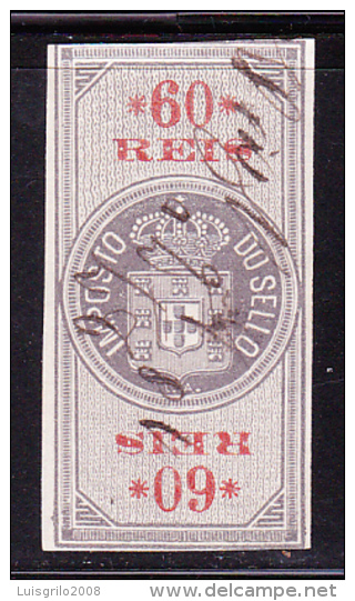 IMPOSTO DO SELLO - 60 REIS - MARGEM CURTA - Used Stamps