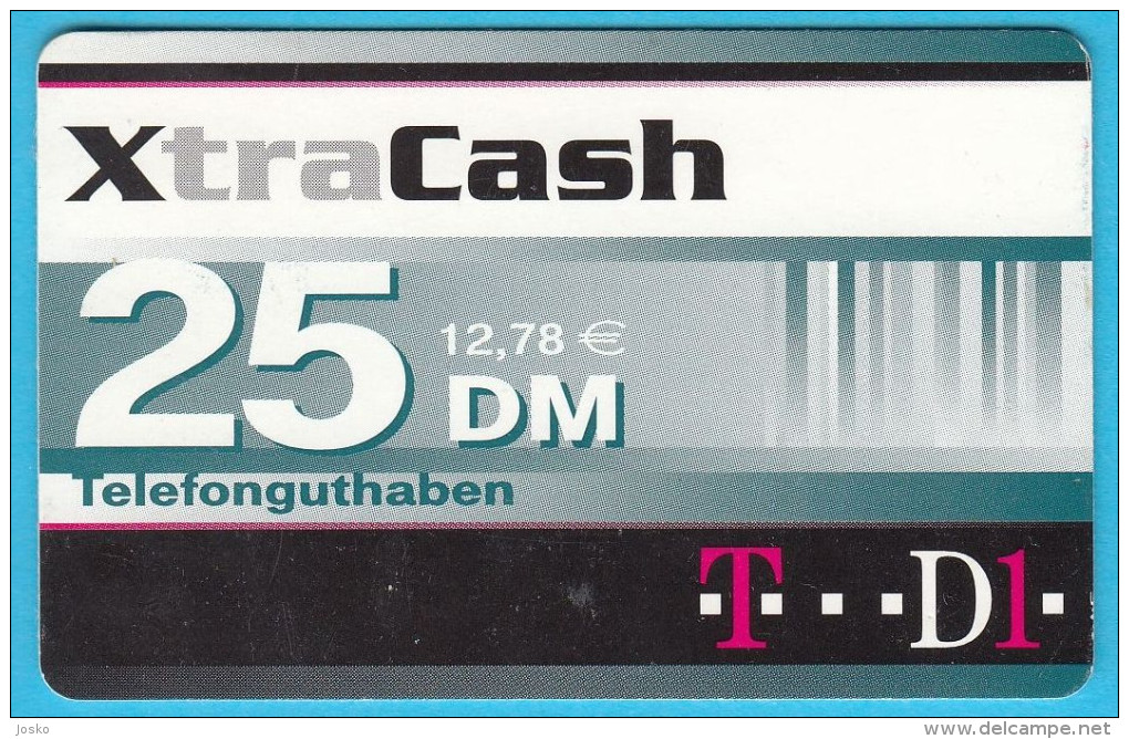 XtraCash - 25. DM  ( Gerrmany Prepaid Card ) GSM Remote Prepayee Carte * Deutschland - GSM, Voorafbetaald & Herlaadbare Kaarten