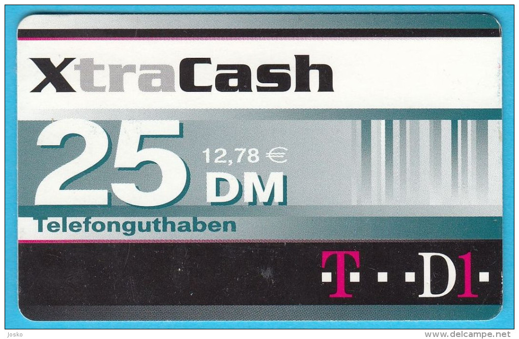 XtraCash - 25. DM  ( Gerrmany Prepaid Card ) GSM Remote Prepayee Carte * Deutschland - [2] Prepaid