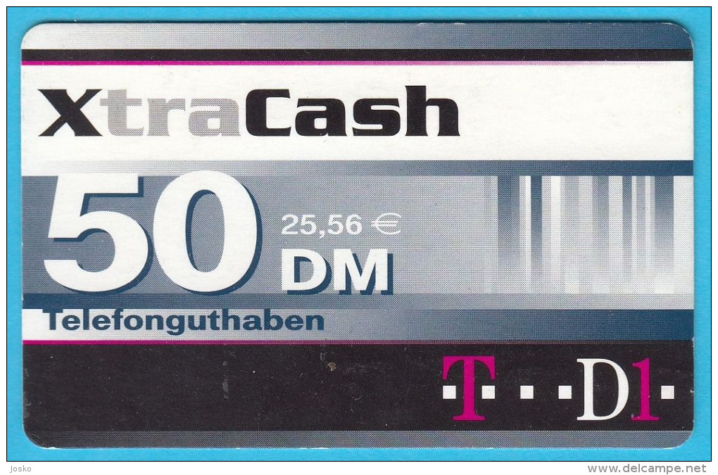 XtraCash - 50. DM  ( Gerrmany Prepaid Card ) GSM Remote Prepayee Carte * Deutschland - Cellulari, Carte Prepagate E Ricariche