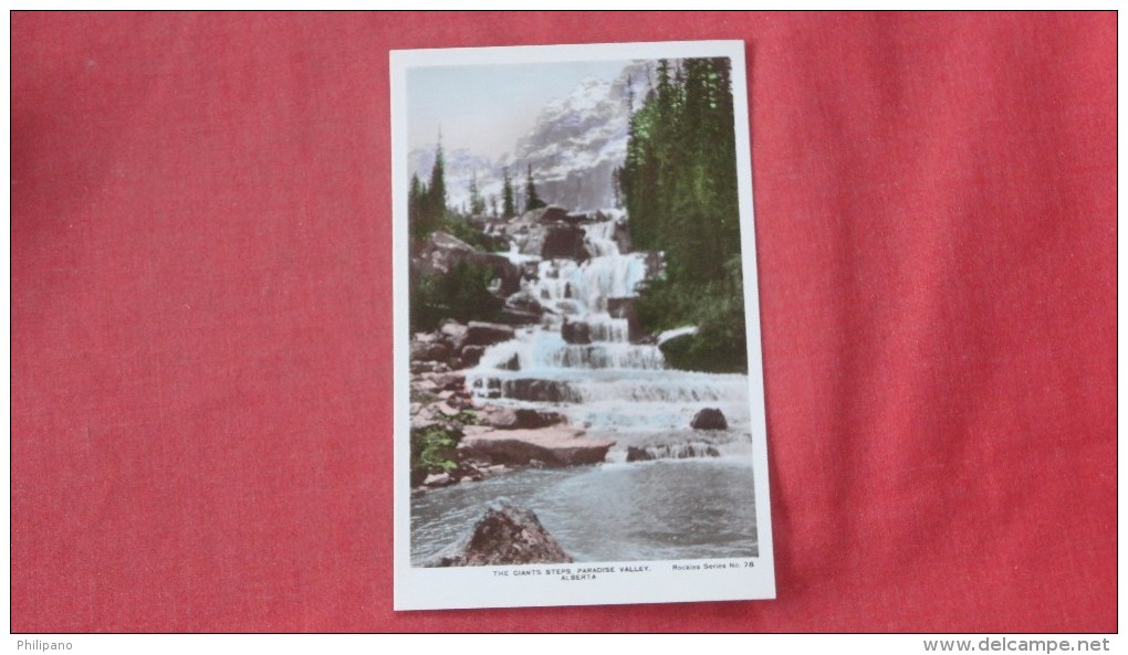 Canada > Alberta>Giants Steps Paradise Valley--RPPC  Hand Colored   ========= Ref 2027 - Lac Louise
