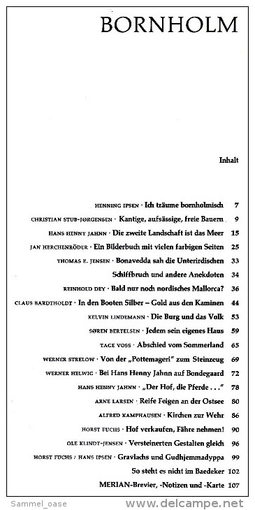 Merian Illustrierte Bornholm , Alte Bilder 1969  -  Die Burg Und Das Volk  -  Reife Feigen An Der Ostsee - Viaggi & Divertimenti