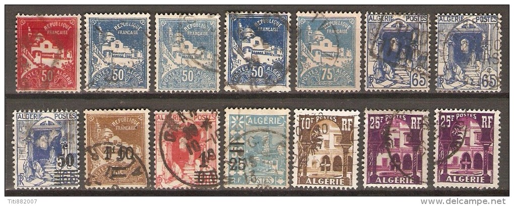 ALGERIE   -   L O T  -   De  Timbres Oblitérés - Verzamelingen & Reeksen