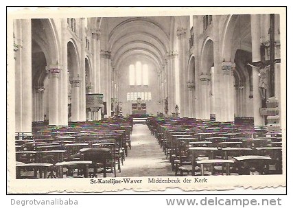 Sint Katelijne- Waver: Centrum - Sint Catharinakerk - Middenbeuk Der Kerk - Sint-Katelijne-Waver