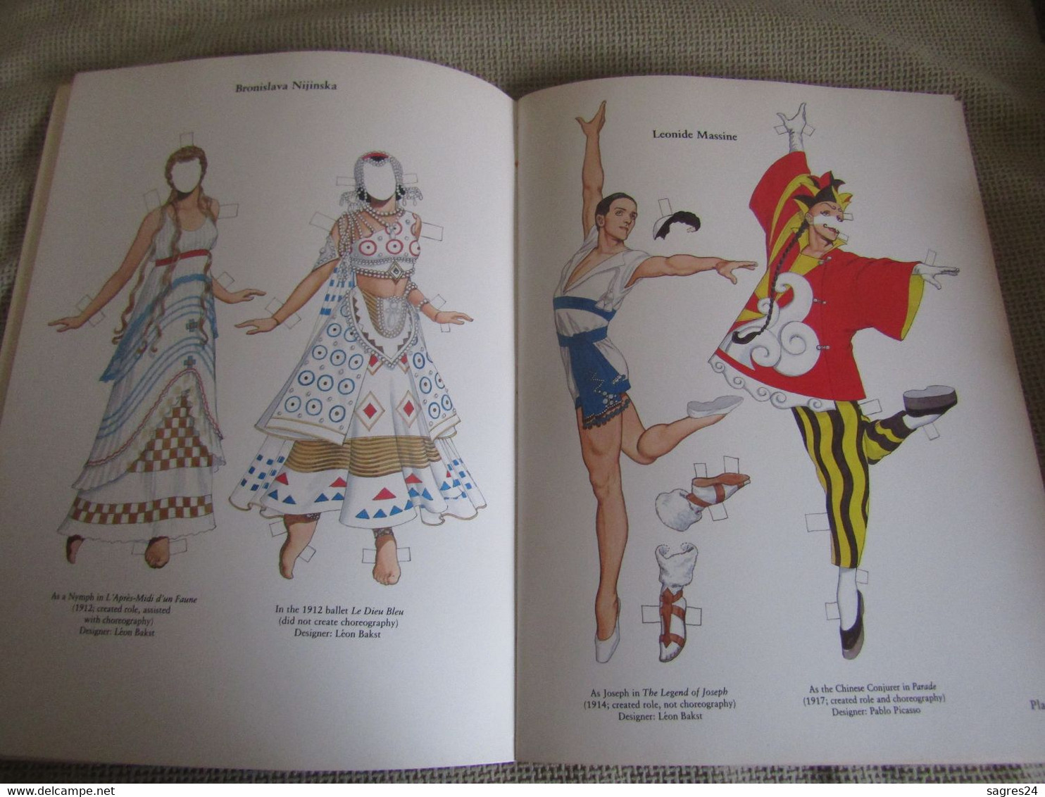 Diaghilev's Ballets Russes Paper Dolls In Full Color By Tom Tierney - Other & Unclassified