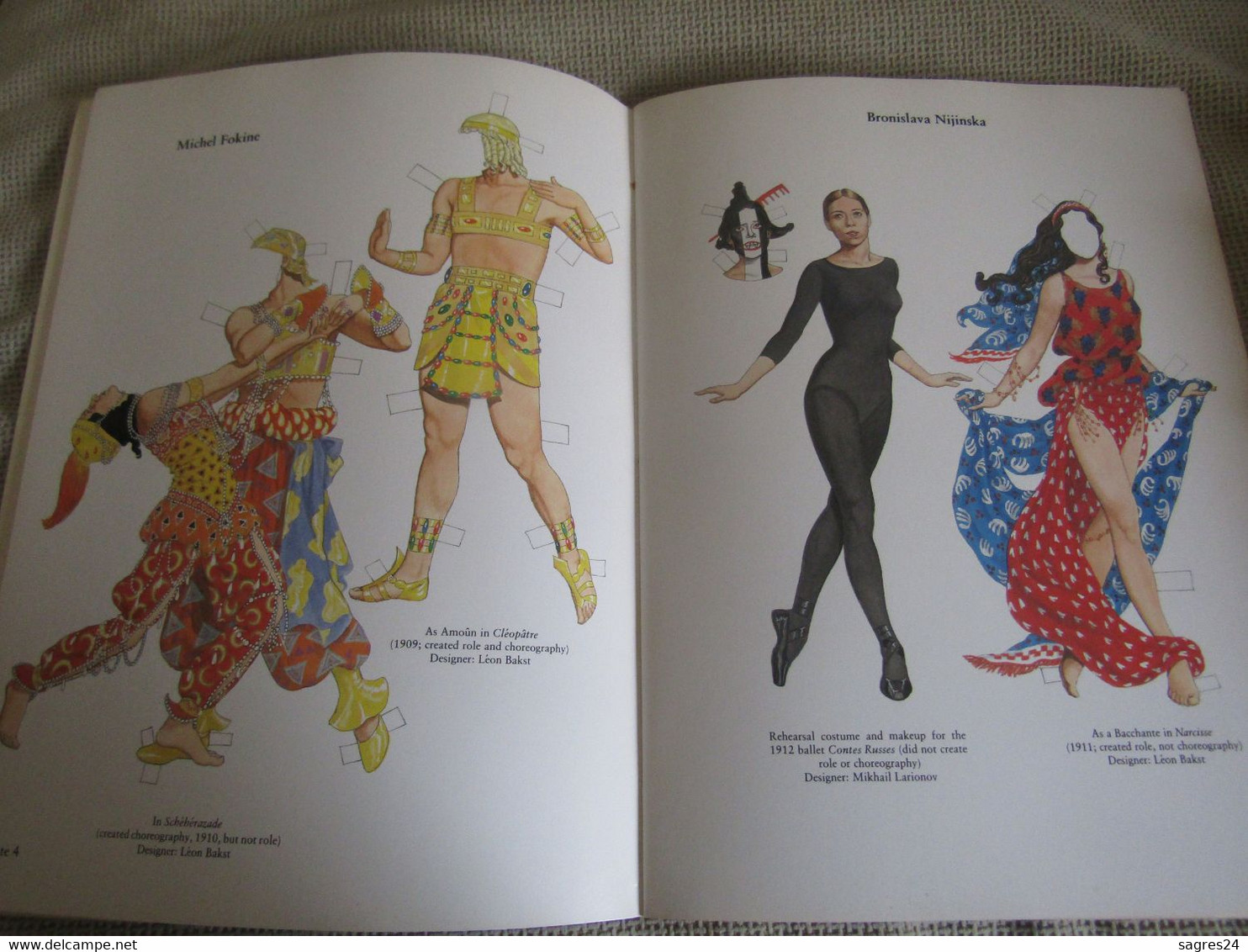 Diaghilev's Ballets Russes Paper Dolls In Full Color By Tom Tierney - Autres & Non Classés