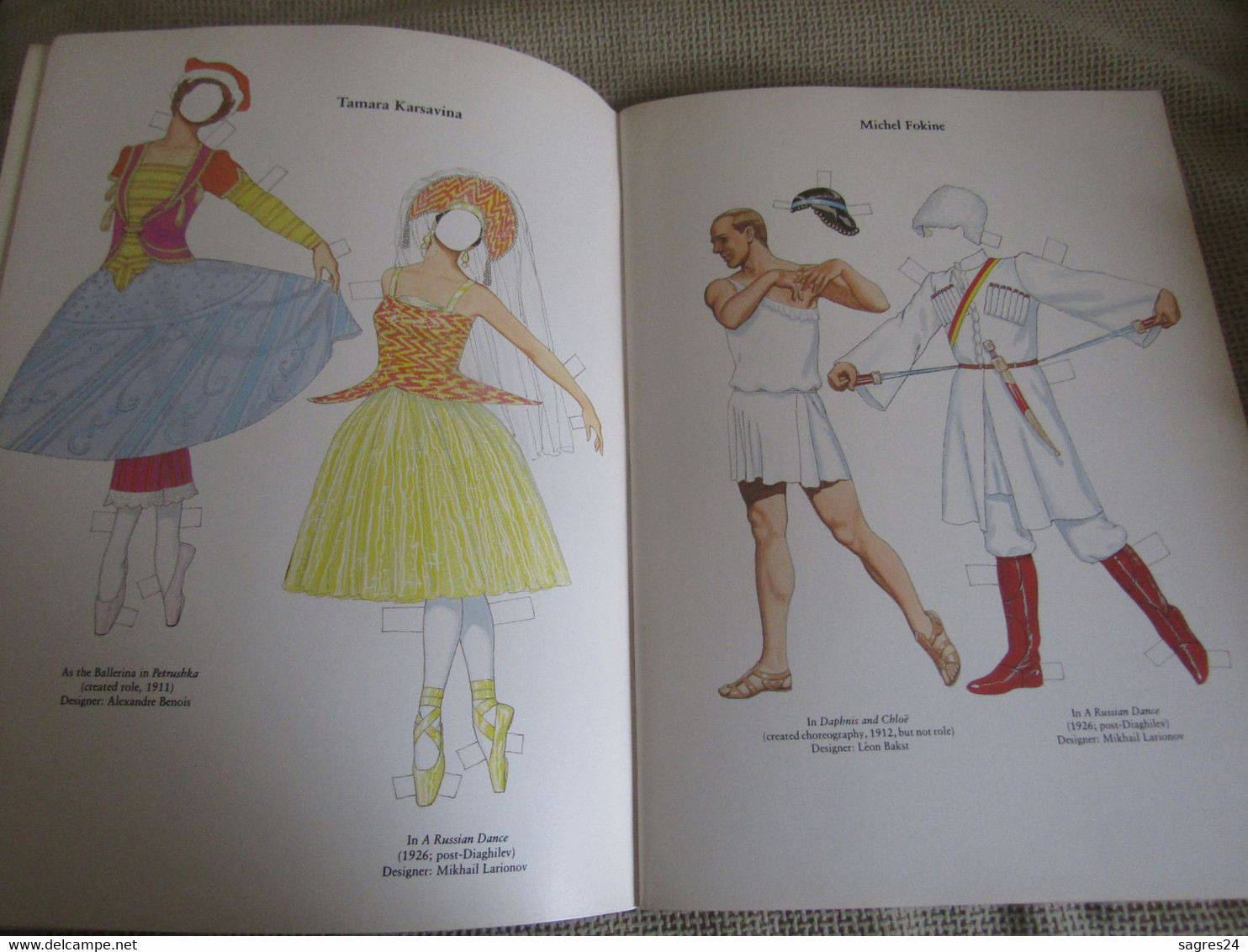Diaghilev's Ballets Russes Paper Dolls in Full Color by Tom Tierney