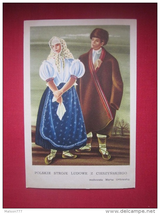 POLAND FOLK COSTUME POLSKIE STROJE - Europe