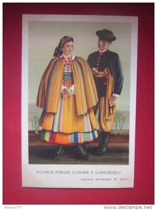 POLAND FOLK COSTUME POLSKIE STROJE - Europe