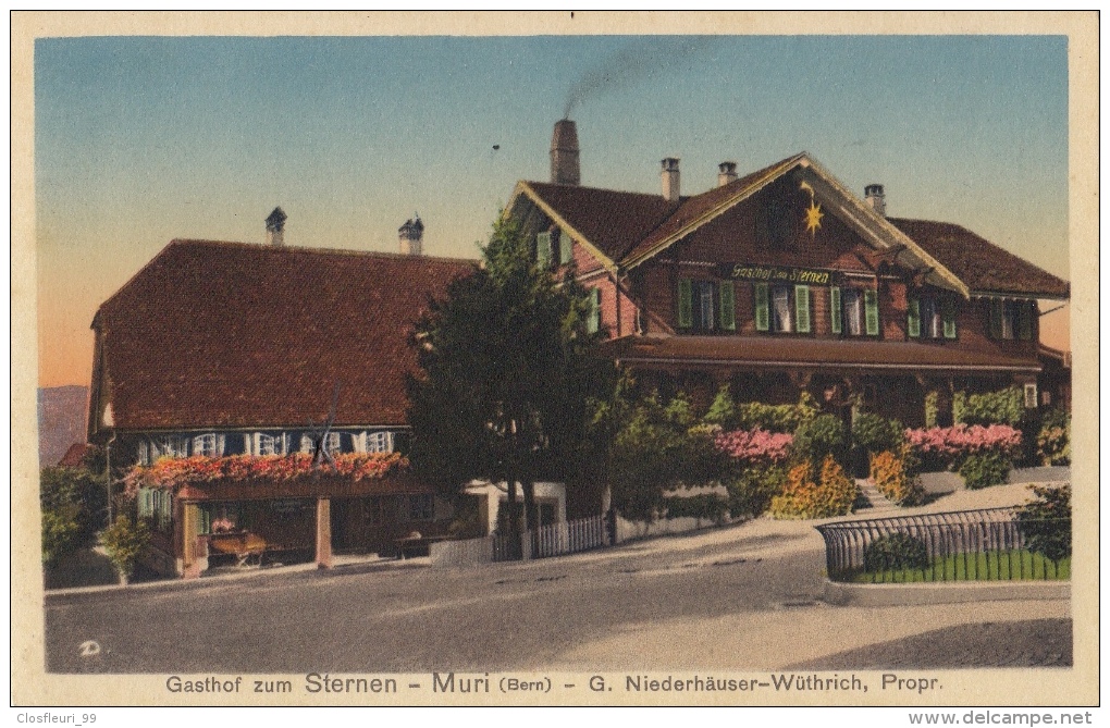 Gasthof Zum Sternen - Muri. G. Niederhaüser-Wüthrich, Prop. / Geschr. 1940 - Muri Bei Bern