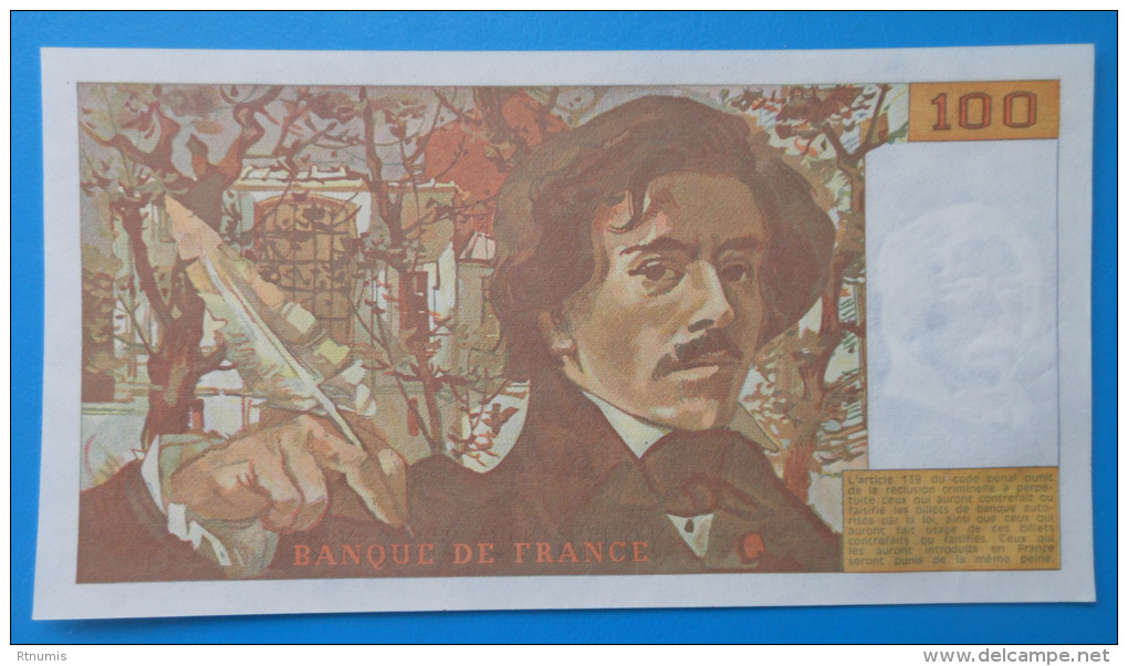 100 Francs Delacroix 1987 P.116 Fayette 69/11 SPLENDIDE - 100 F 1978-1995 ''Delacroix''