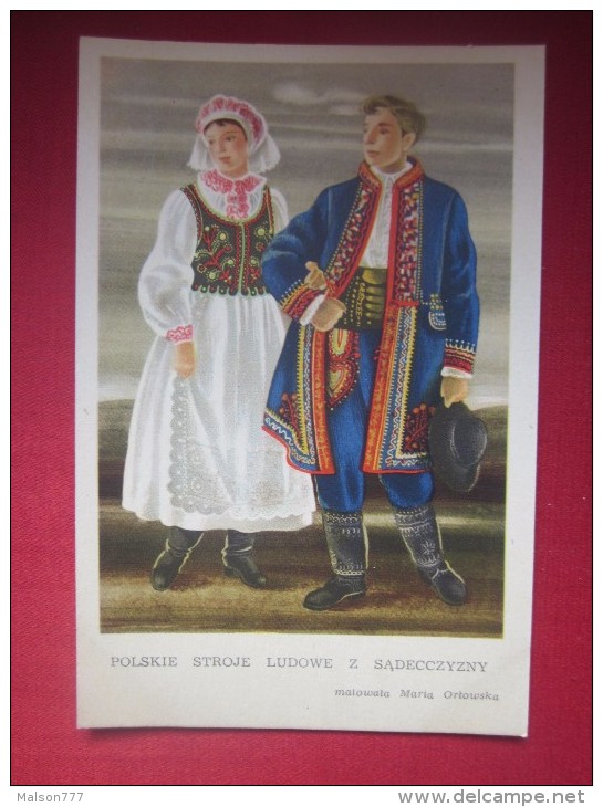 POLAND FOLK COSTUME POLSKIE STROJE - Europe