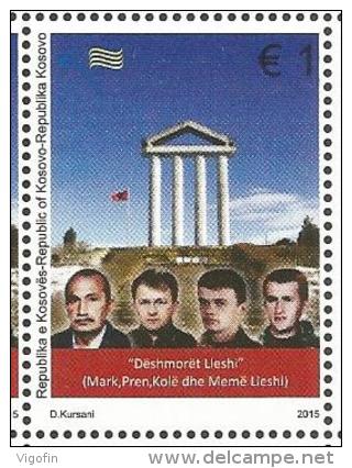 KOS 2015-321 MARK.KOLE,PREN,MEME, KOSOVO, 1 X 1v, MNH - Kosovo