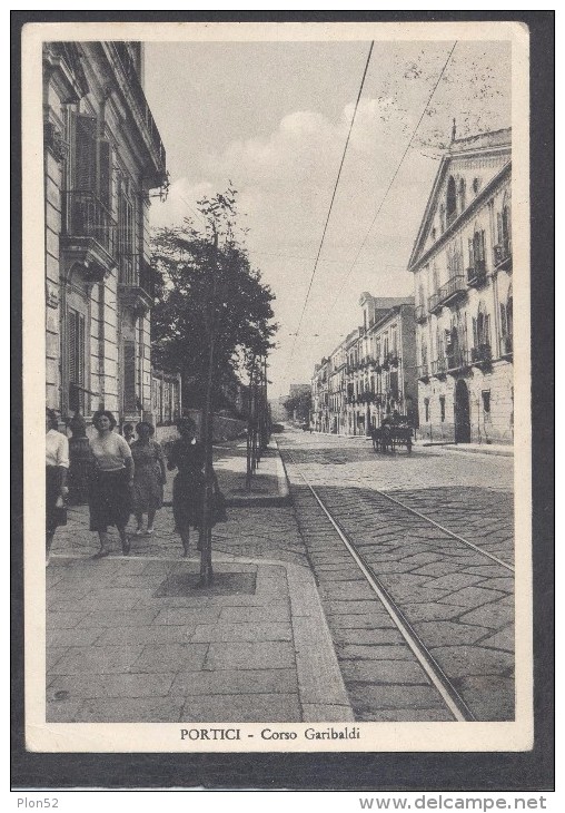 10008-PORTICI(NAPOLI)-CORSO GARIBALDI-1954-ANIMATA-FG - Portici