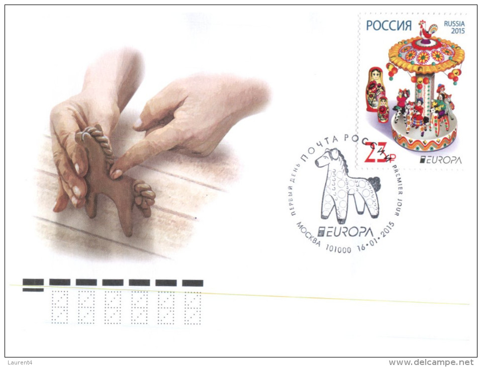 (888) Europa 2015 - Russia + Finland (1 FDC Cover + 1 Postcard) - 2010