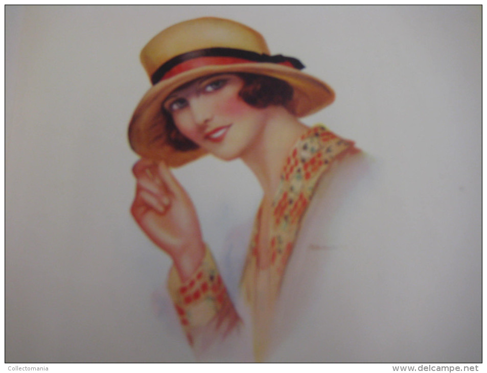 Approx  18,5cm X  26cm, Vintage  24 Big Labels Advertising  Parfume C1930  - Illustrators Dupond Hickling Ect  ART - Litografia