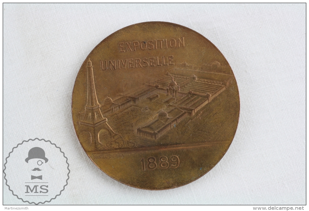 The 1889 Paris Exposition Universelle - Bronze Art Medal Oudine / Daniel Dupuis - Otros & Sin Clasificación