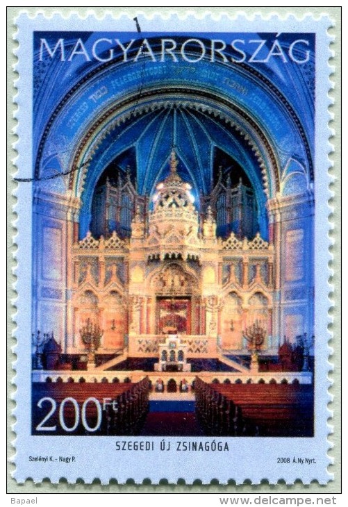 N° YT 4291 De 2008 - Hongrie - (O - Oblitéré - Gomme D'Origine) - Nelle Synagogue De Szeged - Proofs & Reprints