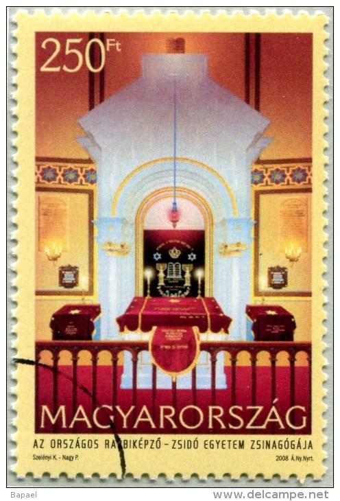 N° YT 4292 De 2008 - Hongrie - (O - Oblitéré - Gomme D'Origine) - Synagogue École Rabbinique Budapest - Proofs & Reprints