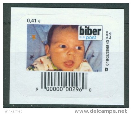 Biber Post Neugeborenes 41 Cent (aus Vorlageserie) A983 - Privées & Locales