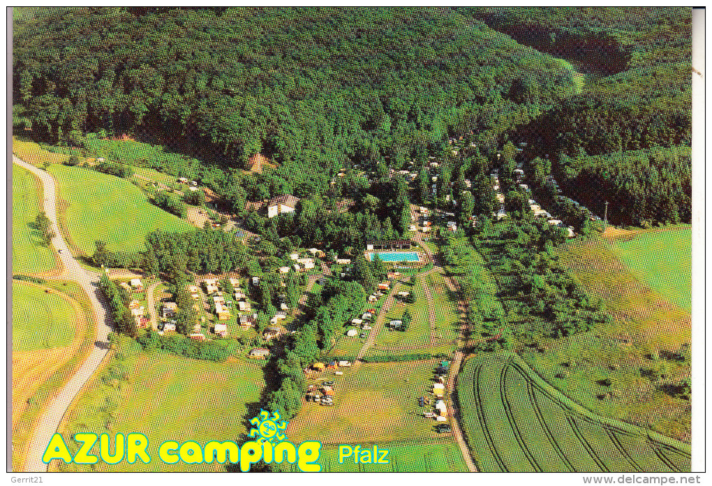 6760 ROCKENHAUSEN - GERBACH, Camping Platz AZUR, Luftaufnahme - Rockenhausen