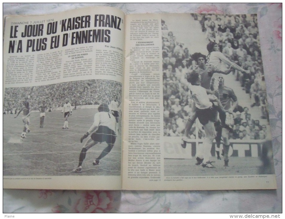 France Football- Spécial Coupe Du Monde. Formidable Allemagne ! Juillet 1974. Numéro 174. - Sport