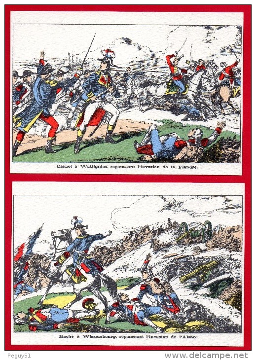 Les grandes journées de la Révolution Française. Lot de 10 cartes. Voir descriptions