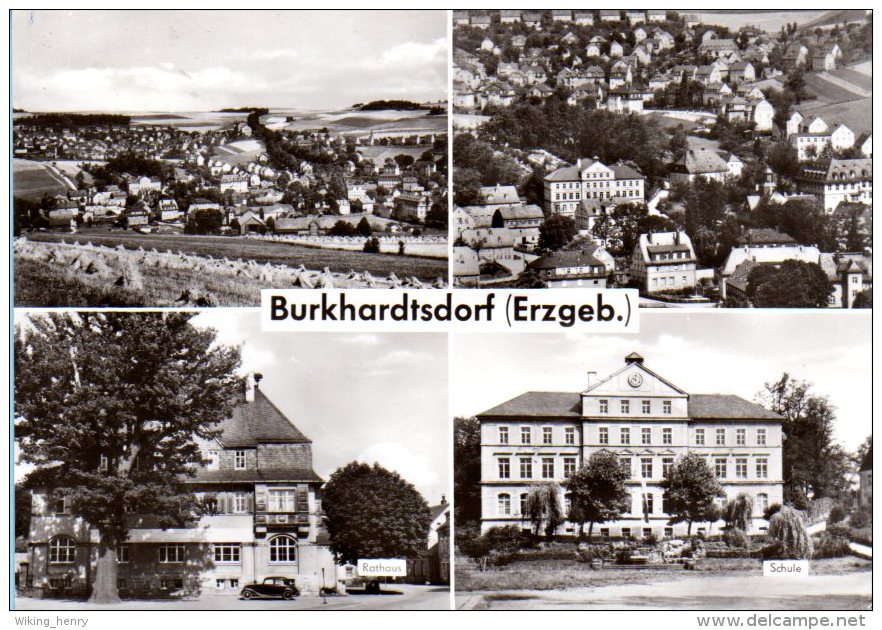 Burkhardtsdorf - S/w Mehrbildkarte 1 - Burkhardtsdorf