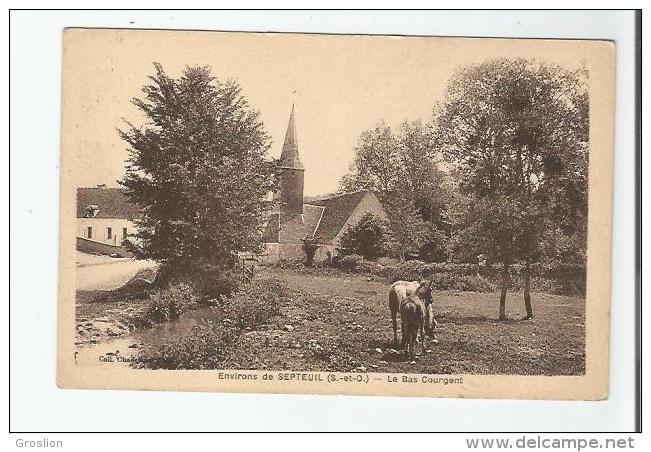 ENVIRONS DE SEPTEUIL (S ET O) LE BAS COURGENT (CHEVAUX) - Septeuil