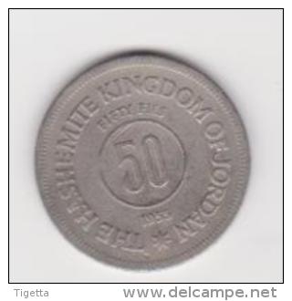 GIORDANIA   50 FILS  ANNO 1955 - Jordan