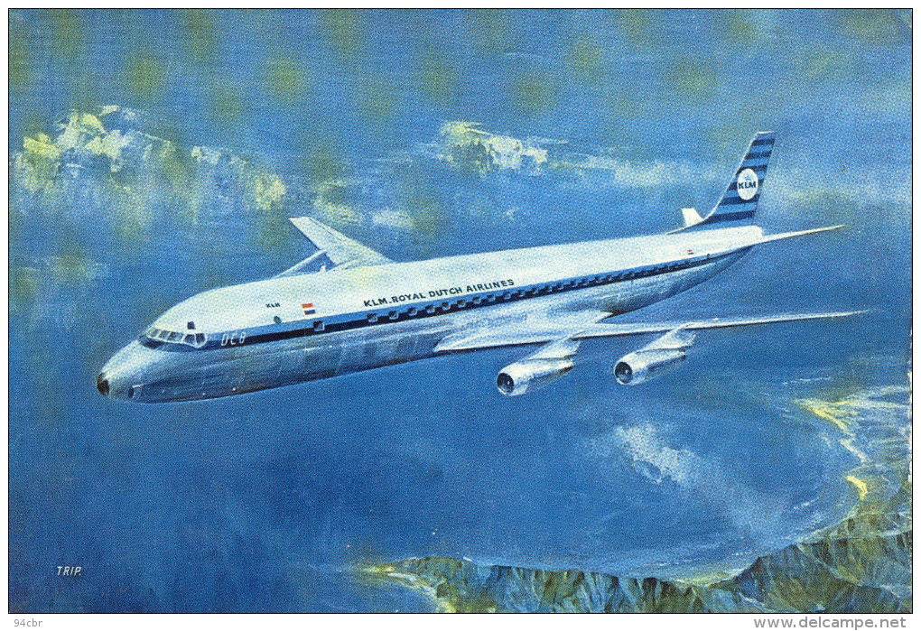 CPSMGF (aviation )boite 4)   KLM Douglas Dc8 Intercontinental Jet - 1946-....: Moderne