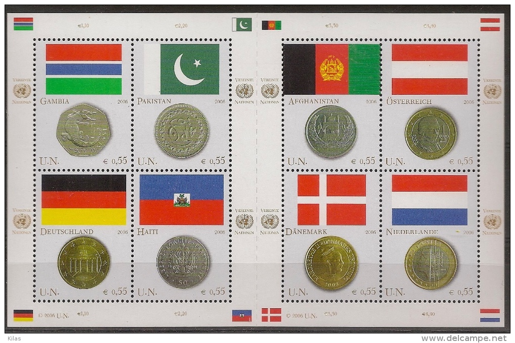 UNITED NATIONS - Flags & Coins, Gambia 2006 - Ungebraucht