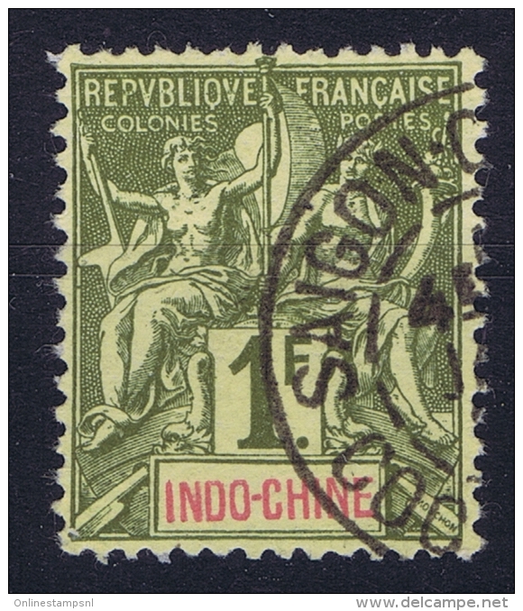 Indochine   Yv Nr 15 Used  Obl. Cachet  SAIGON - Oblitérés