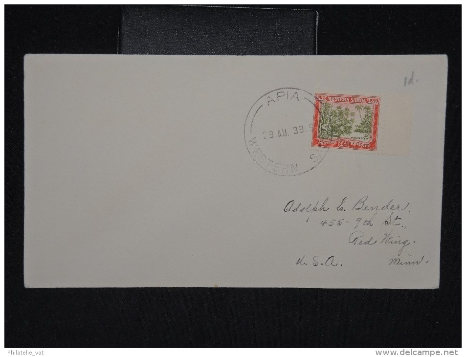 SAMOA - Enveloppe De Apia Pour Les U.S.A. EN 1939 - A Voir - Lot P11374 - Samoa