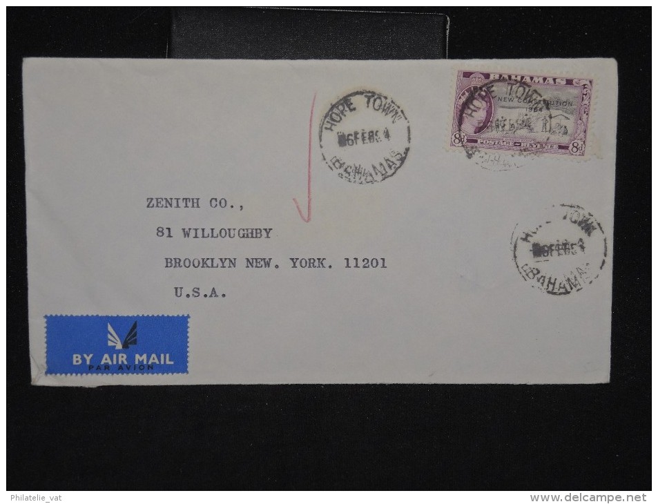 BAHAMAS - Enveloppe Pour Les U.S.A. En 1964 - Aff. Plaisant - A Voir - Lot P11380 - 1963-1973 Autonomie Interne