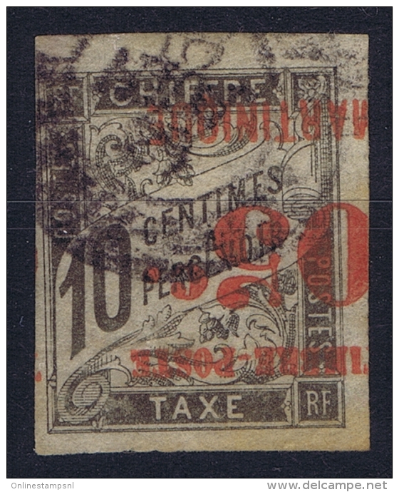 Martinique   Yv Nr 23a Surcharge Renversée  Used Obl - Gebruikt