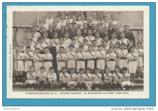 CPSM Cinquantenaire (1885-1935) De La "Jeune France" De BOURGOIN-JALLIEU 38 - Bourgoin