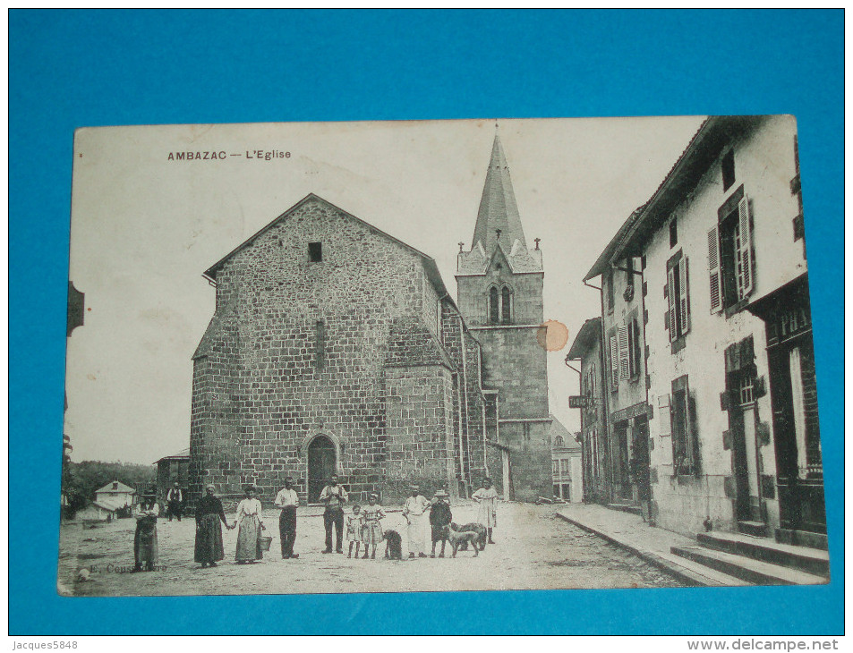 87 ) Ambazac - L'eglise  - Année 1911 - EDIT - Coussedière - Ambazac