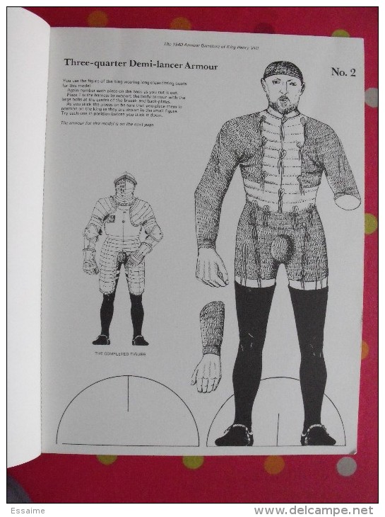 The 1540 Armour Garniture Of King Henry VIII. Cut-out Model. Découpage Armure Chevalier Moyen-age - Activités/ Livres à Colorier