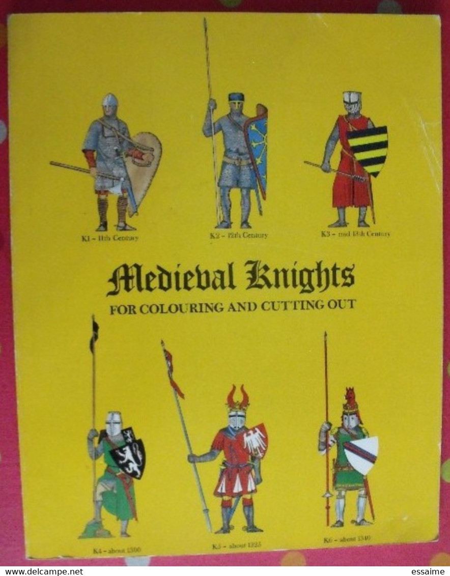 12 Medieval Knights. Cut-out Model. Découpage Armure Chevalier Moyen-age - Tätigkeiten/Malbücher