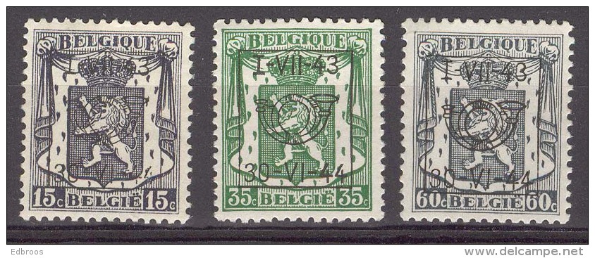 België/Belgique  Preo   N° V505 + V508 + V 510 XX  Zie/voir 2 Scans . - Typos 1951-80 (Chiffre Sur Lion)